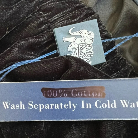 NWT Madison Mathews Women’s Velvet Dress Black Size Small Holidays Whimsigoth - Picture 7 of 9